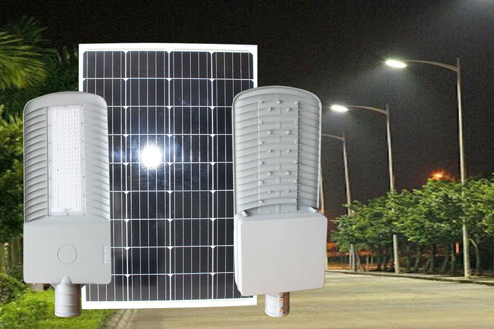  Thông tin Đèn đường công trình cao cấp năng lượng mặt trời 100w RL-CT100W hàng mới về